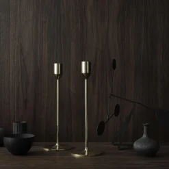 Nattlight lysestage lille, messing