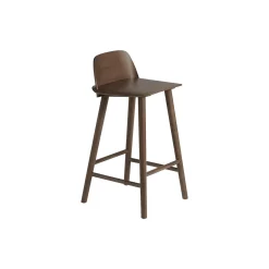 Nerd Counter Stool, stained dark brown