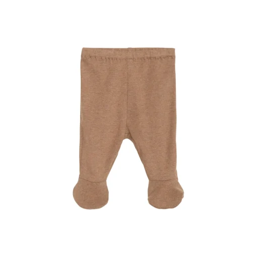 Newborn Pants w. Feet, almond