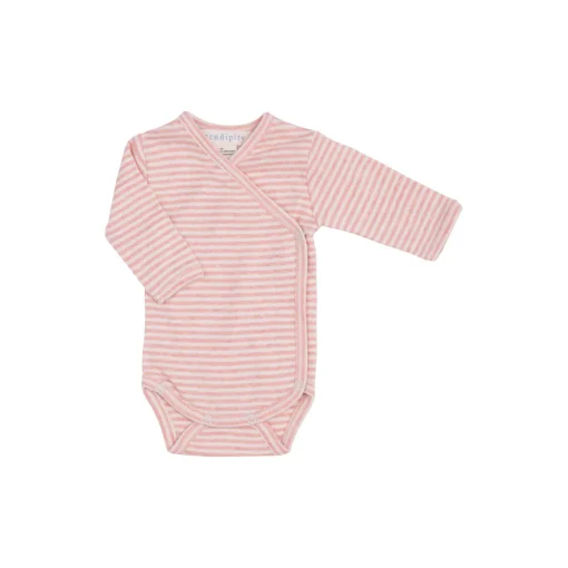 Newborn Wrap Body, coral/offwhite