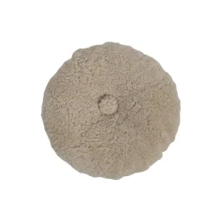 Newzealandsk korthåret & krøllet lammeskindspude, pearl