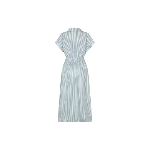 Nikkomd dress, white blue stripe