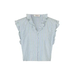 Nikkomd top, white blue stripe