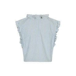 Nikkomd top, white blue stripe