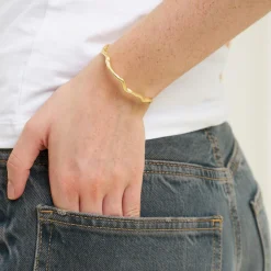 Nina Bangle Armbånd, forsølvet