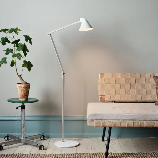 NJP gulvlampe, hvid