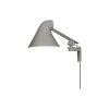 NJP kort væglampe, lysegrå