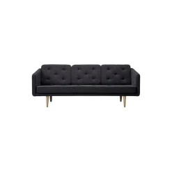 No. 1 2003 3 pers. sofa, mørkegrå/sæbebehandlet eg