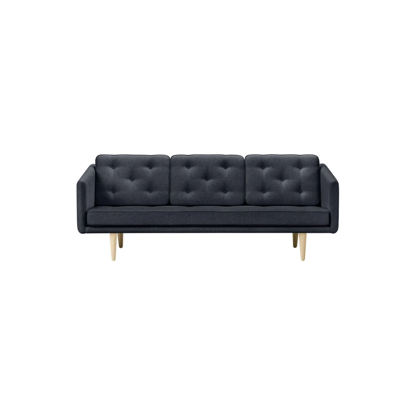 No. 1 2003 3 pers. sofa, navy/lakeret eg