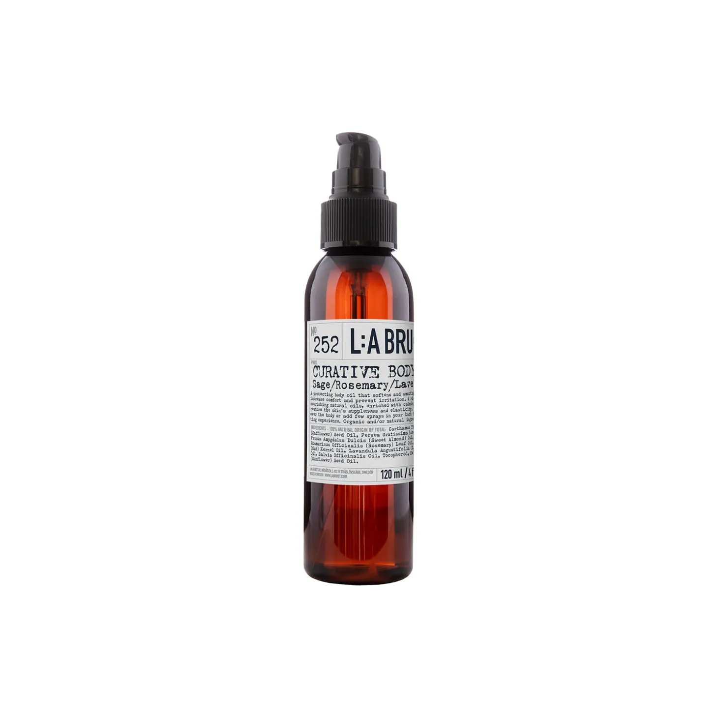 No. 252 Body Oil, sage/rosemary/lavender