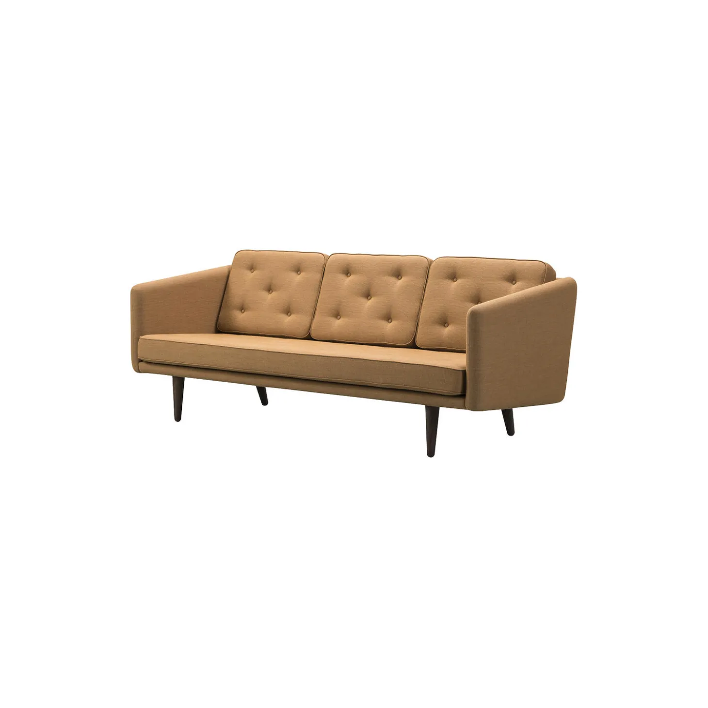 No. 1 3-pers. sofa, Fiord 451/røget eg