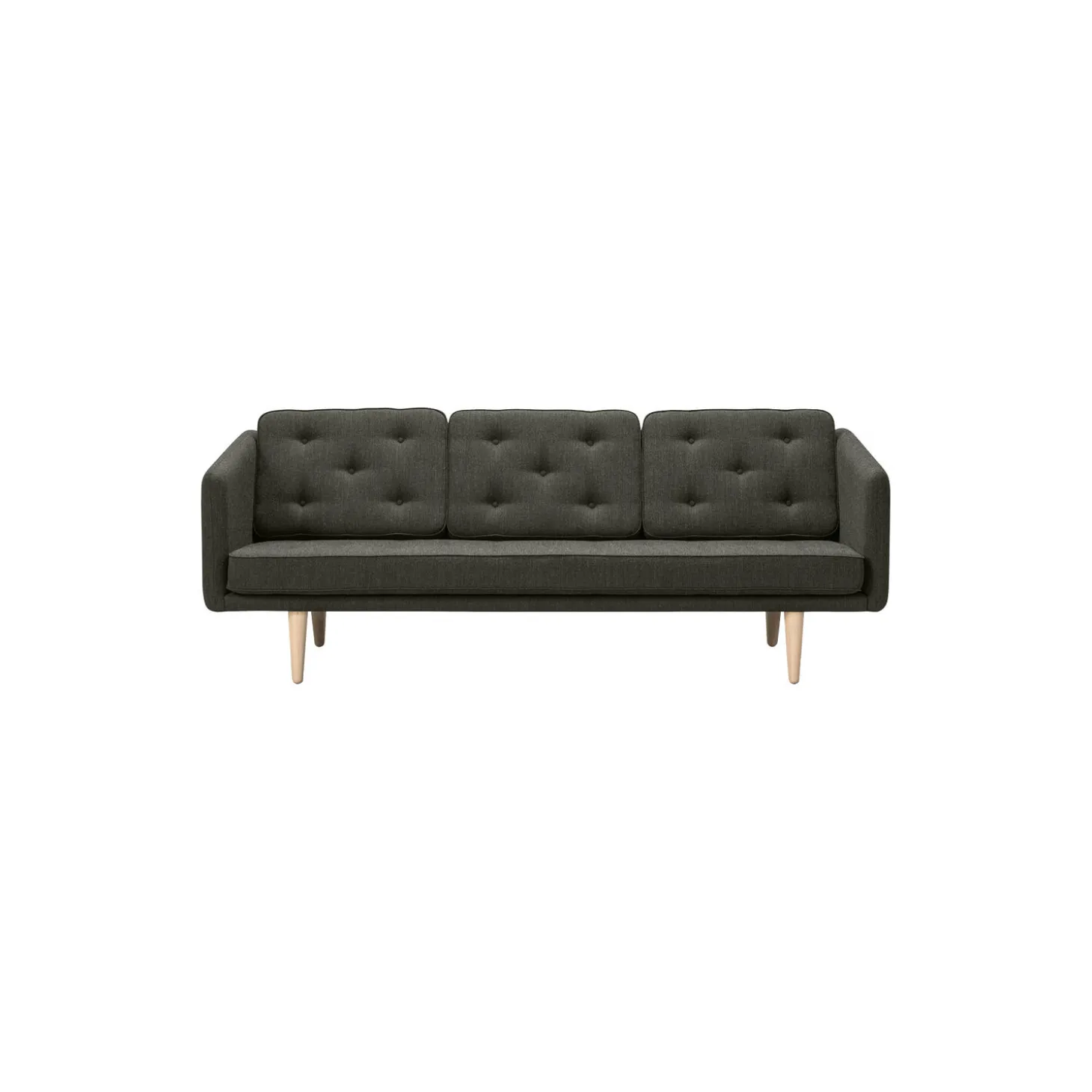 No. 1 3-pers. sofa, Fiord 961/sæbebehandlet eg