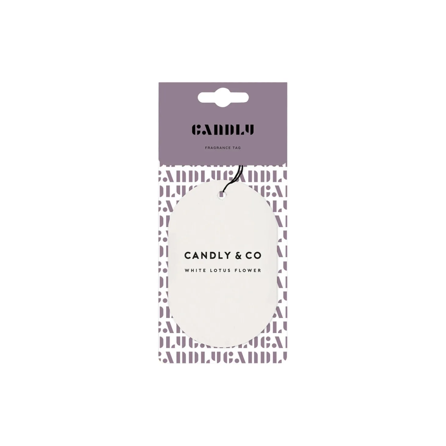 No. 8 Scented Car/Room Tag, White Lotus Flower