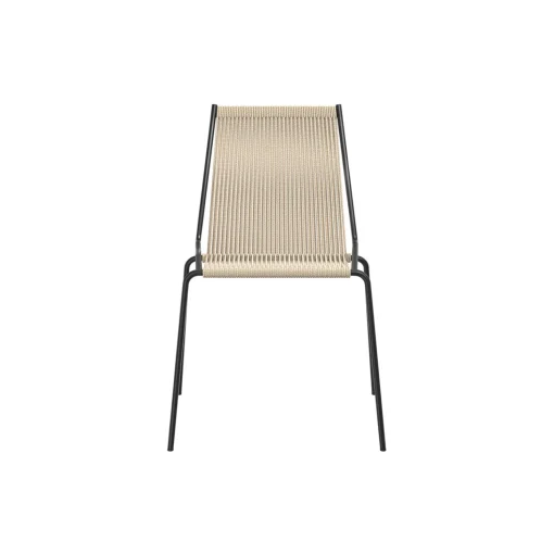 Noel Chair, black/nature linen