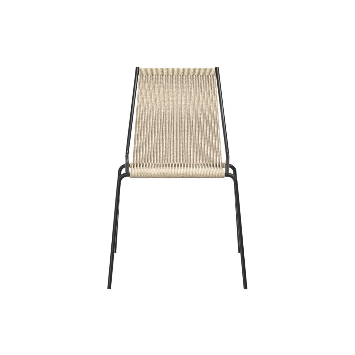 Noel Chair, black/nature linen