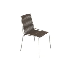 Noel Chair, steel/dark grey wool