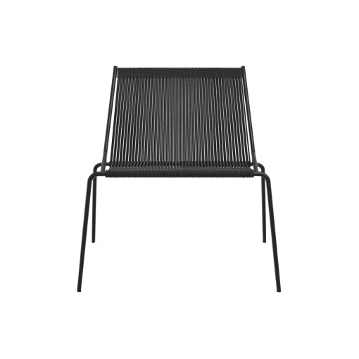 Noel Lounge Chair, black/black linen