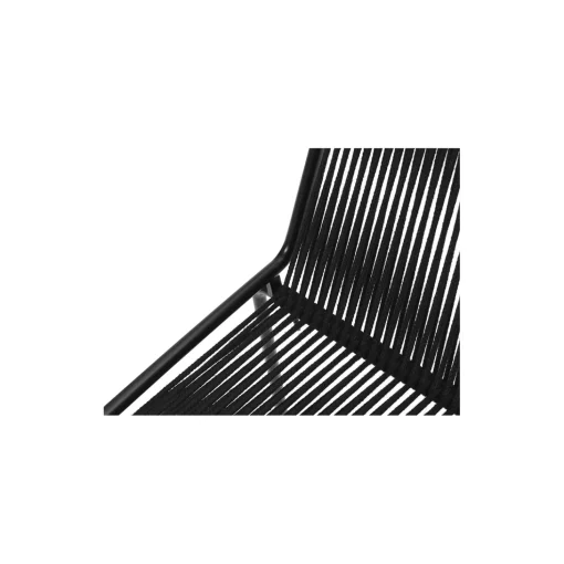 Noel Lounge Chair, black/black linen