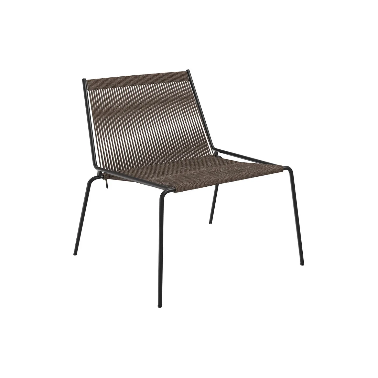 Noel Lounge Chair, black/dark grey wool