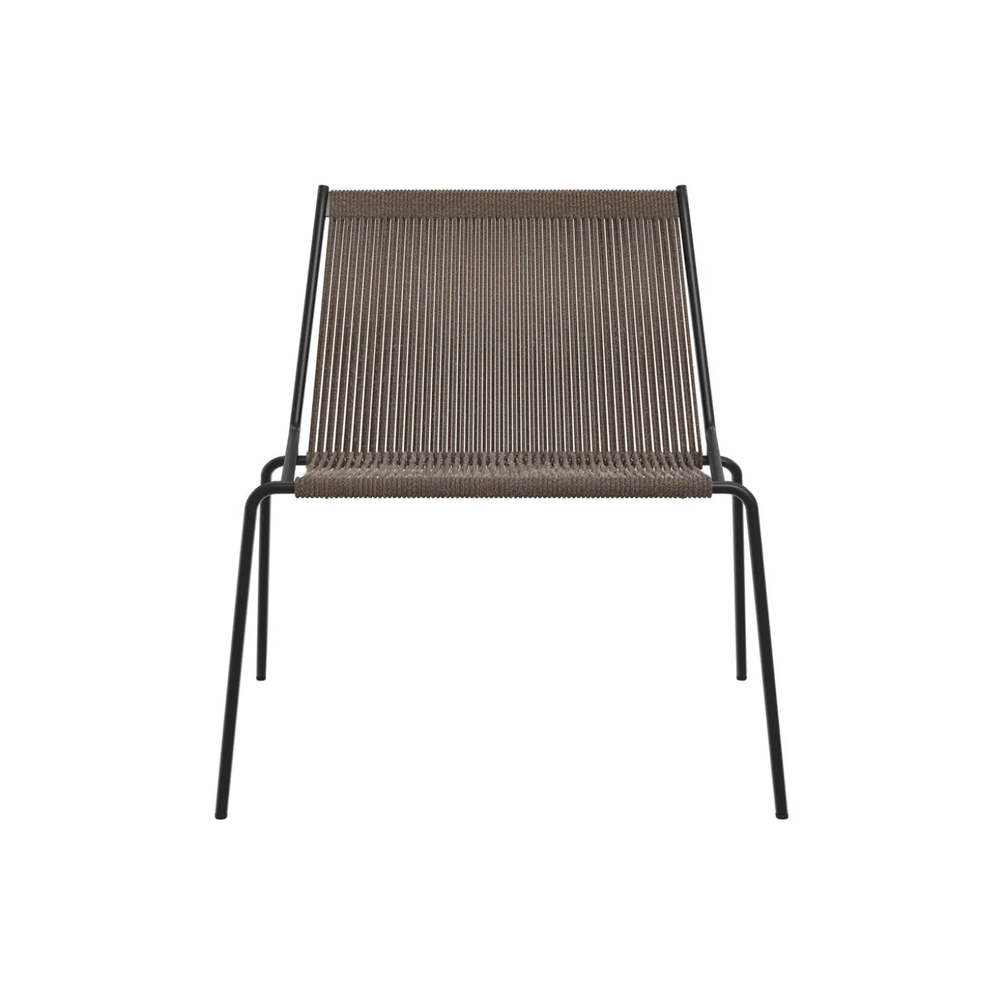 Noel Lounge Chair, black/dark grey wool