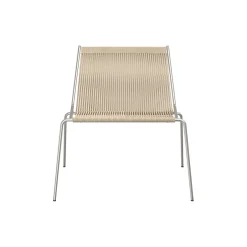 Noel Lounge Chair, steel/nature linen