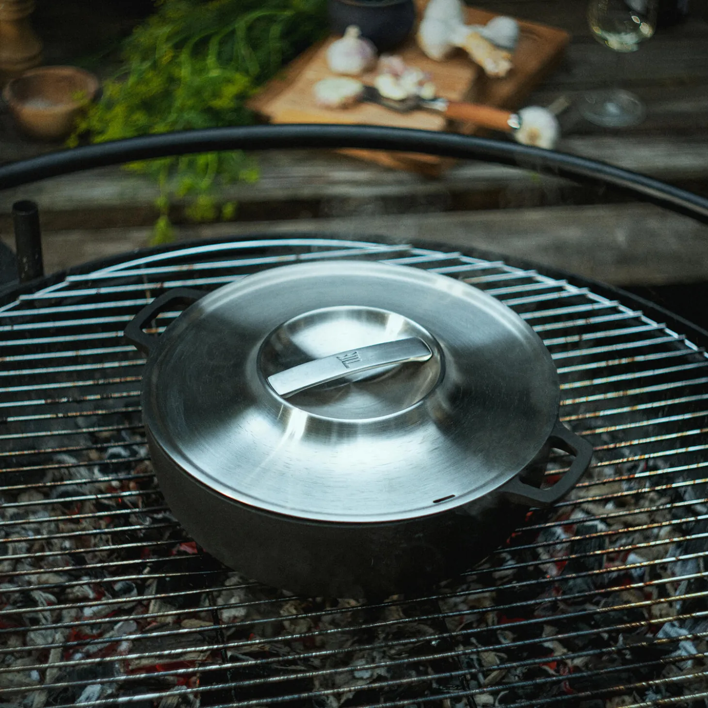 Norden Grill støbejernsgryde med låg Ø 30 cm