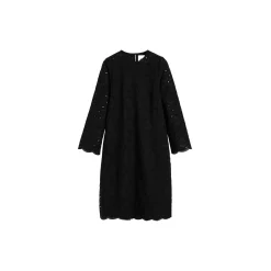 Novia Dress Embroidery, black