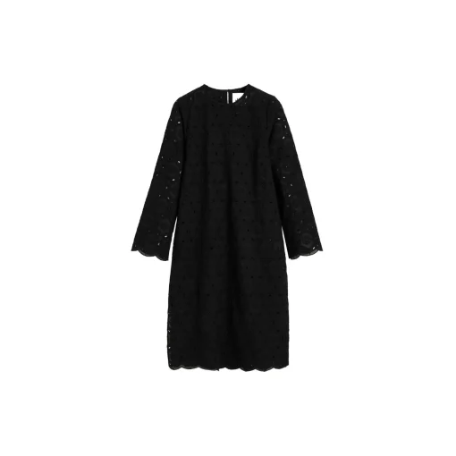 Novia Dress Embroidery, black