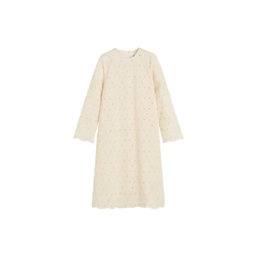 Novia Dress Embroidery, pure ecru