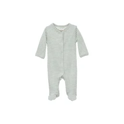 Nyfødt ribdragt, jade/offwhite