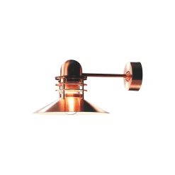 Nyhavn udendørs væglampe, brushed copper