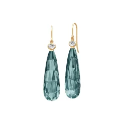 Ofelia Drop Øreringe, midnight blue