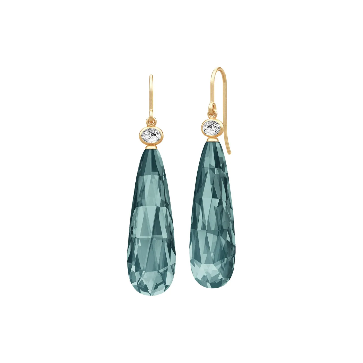 Ofelia Drop Øreringe, midnight blue