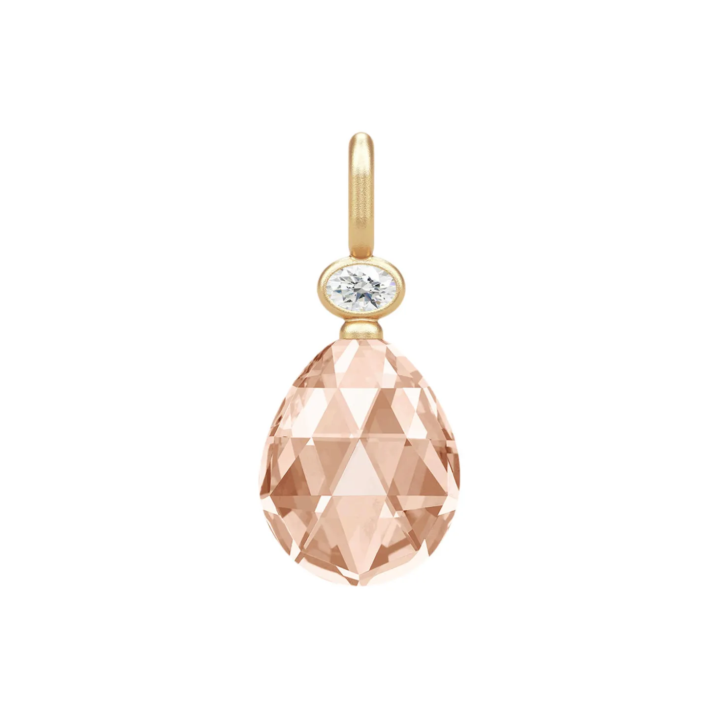 Ofelia Vedhæng, peach morganite