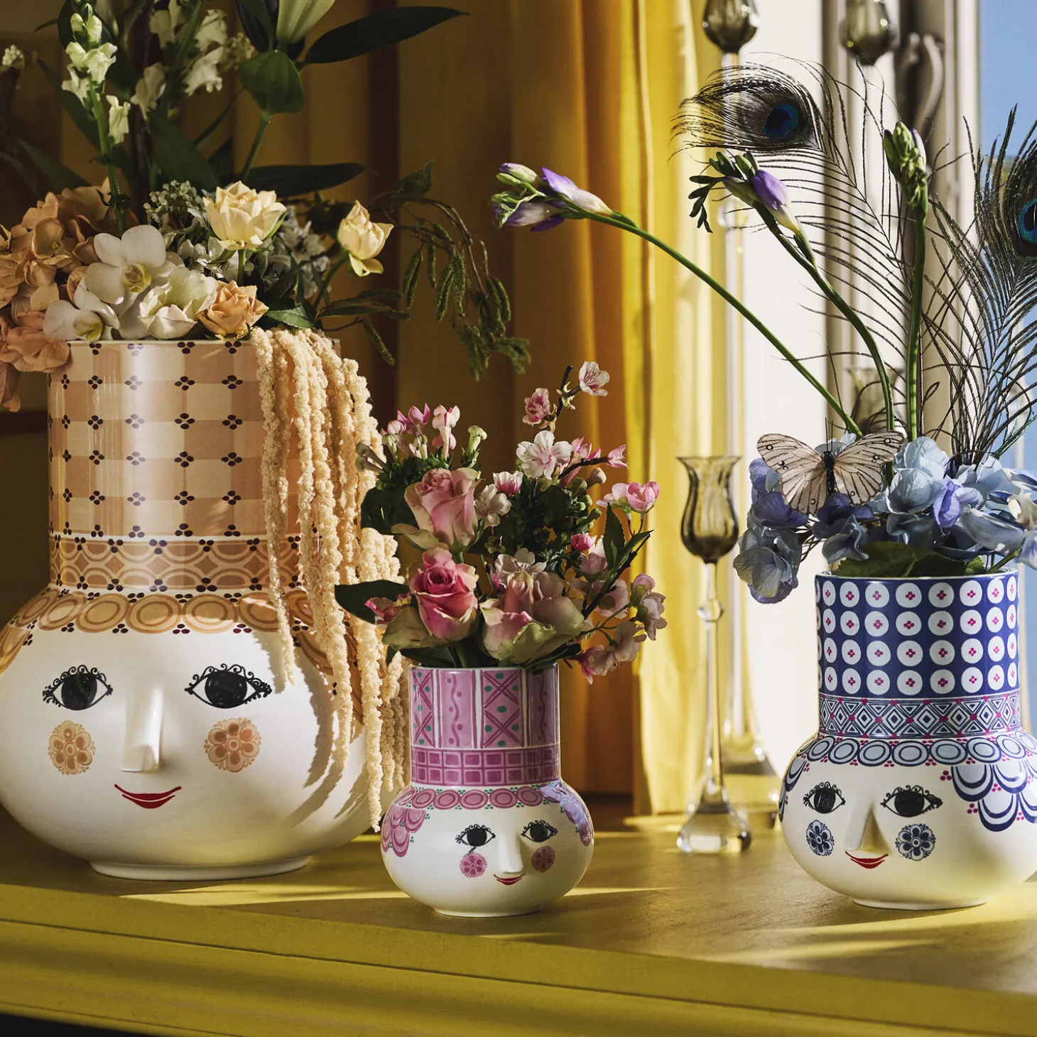 Olga Vase, blå