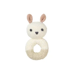 Oline kanin rangle, white/beige/rose