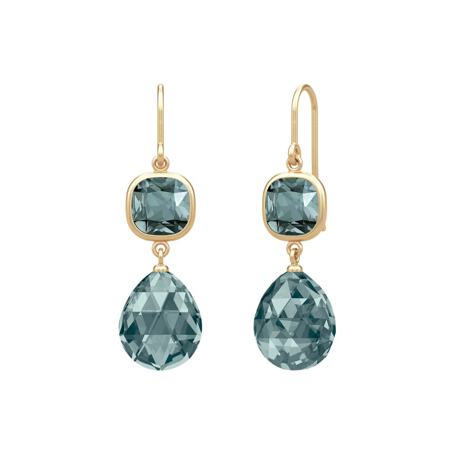 Olivia Earrings, gold/midnight