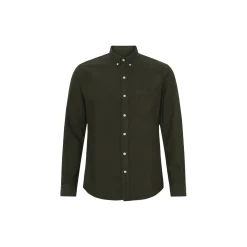 Organic Button Down Shirt, hunter green