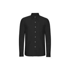 Organic Flannel Shirt, deep black