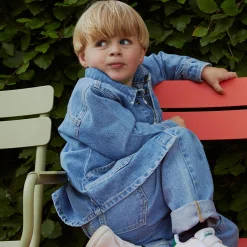 Organic Junior Jeans, lt. blue indigo washed