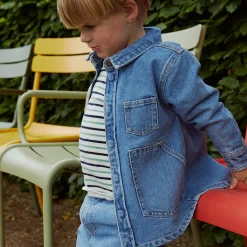 Organic Junior Jeans, lt. blue indigo washed