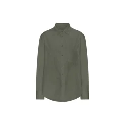 Organic Oversized Shirt, dusty olive