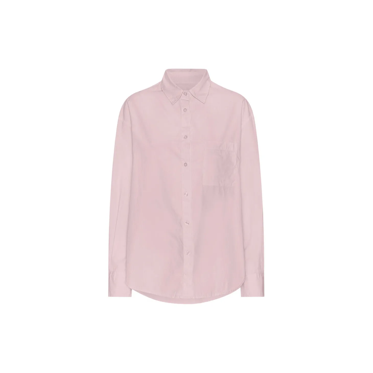 Organic Oversized Shirt, faded pink