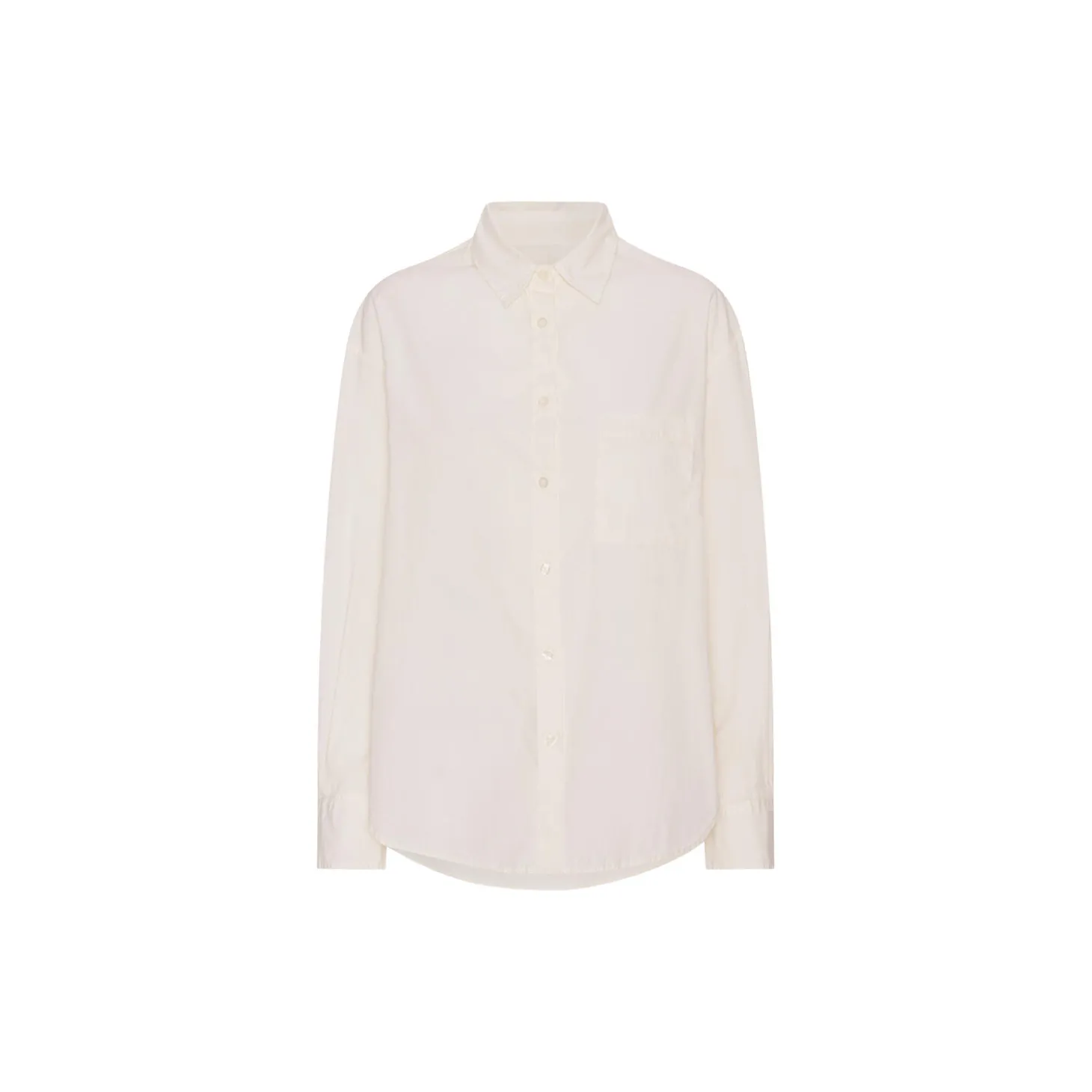 Organic Oversized Shirt, ivory white