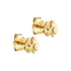 OrganicClover Studs Mini, forgyldt