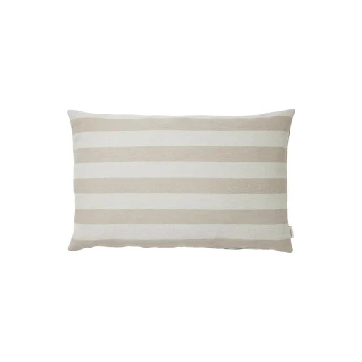 Outdoor Stripe pude, beige