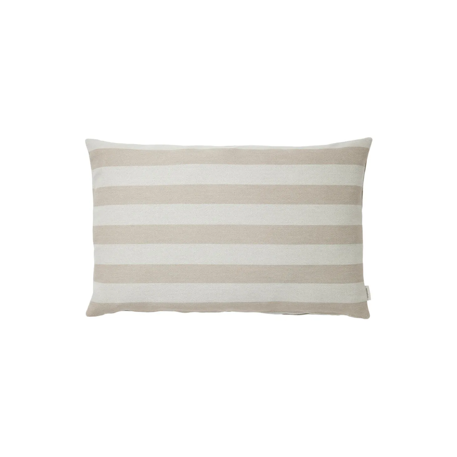 Outdoor Stripe pude, beige