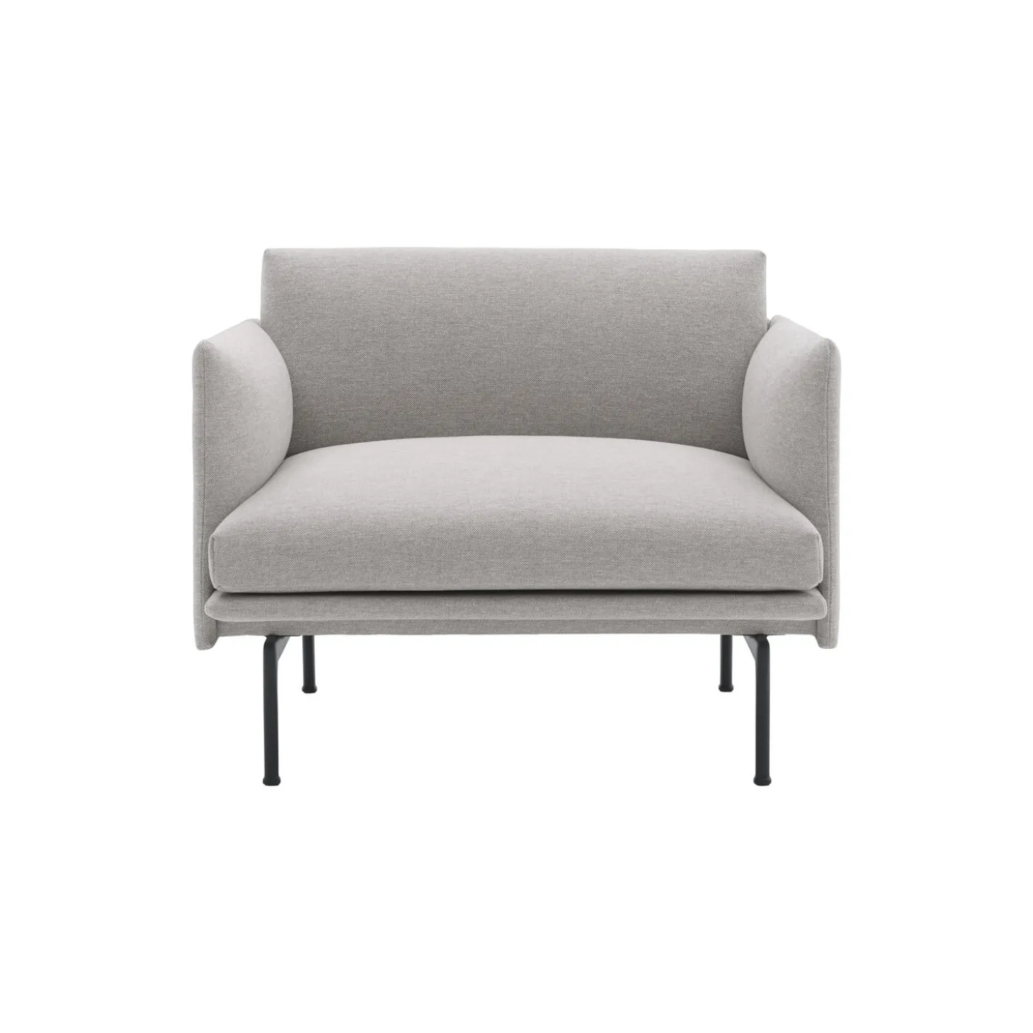 Outline Chair, clay/black