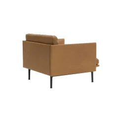 Outline Chair, refine leather cognac/black