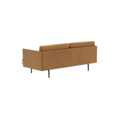 Outline Sofa 2-seater, refine leather cognac/black